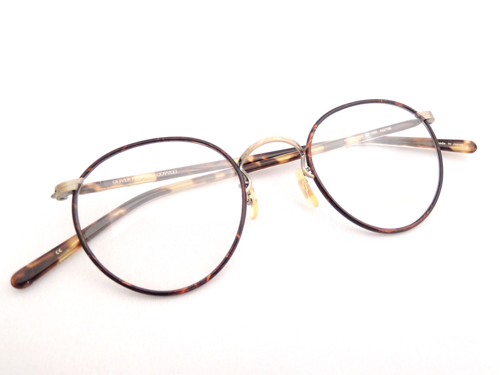OLIVER PEOPLES　鼈甲柄　伊達メガネ